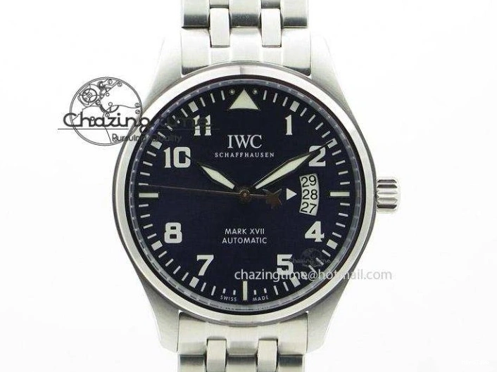 MIROTIME 0415 WaterResistant Da Vinci IW356601 SS MKF 1:1 Best Edition White Dial On Black Leather Strap A 7232